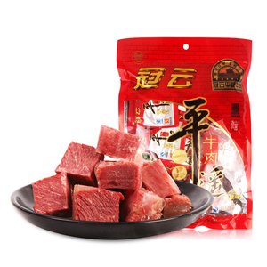 平遥牛肉冠云一口香258g卤味原味美食小吃山西特产零食小包装真空