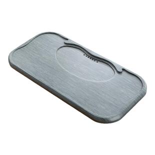 天然木纹石茶盘单盘家用简约茶具客厅轻奢石盘石头茶海石茶台盘