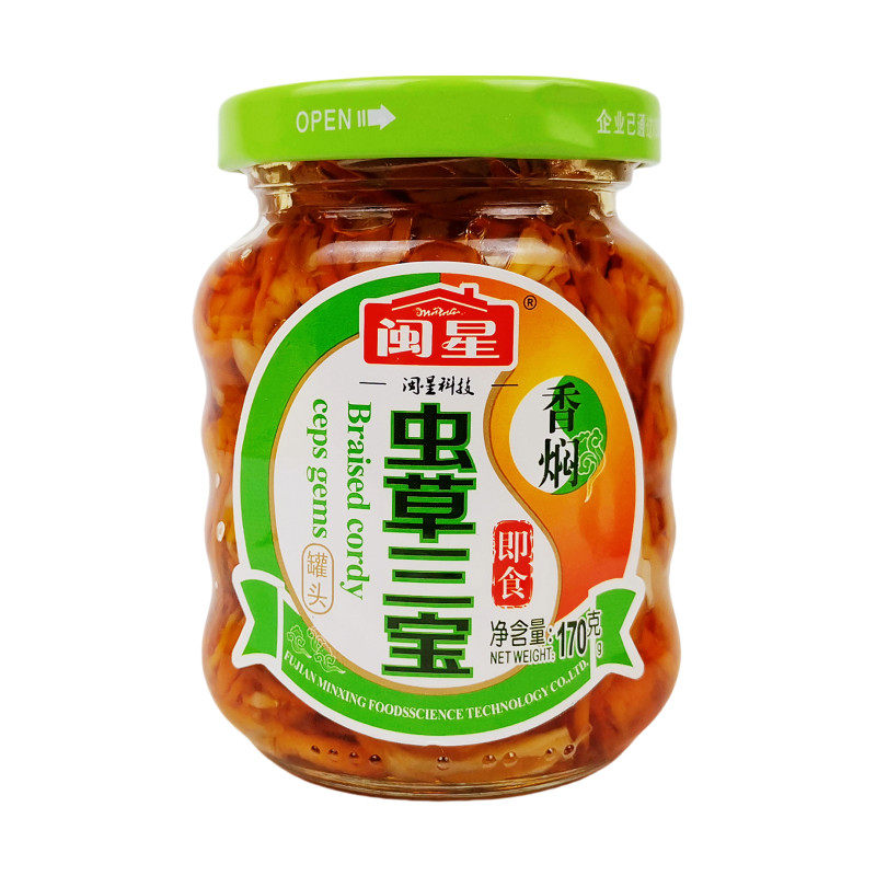 闽星香焖虫草三宝罐头170g整箱