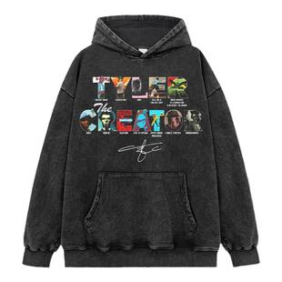 泰勒Tyler the Creator连帽卫衣男美式复古水洗重磅宽松百搭外套