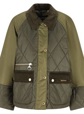 BarbourMartha女士拼色棉服