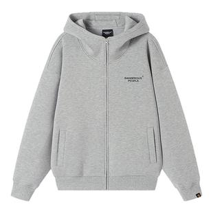 Dangerouspeople薛之谦dsp潮牌空气层百搭廓形高帽嘴连帽卫衣外套