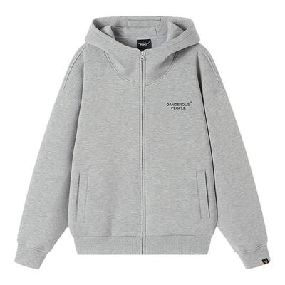 Dangerouspeople薛之谦dsp潮牌空气层百搭廓形高帽嘴连帽卫衣外套