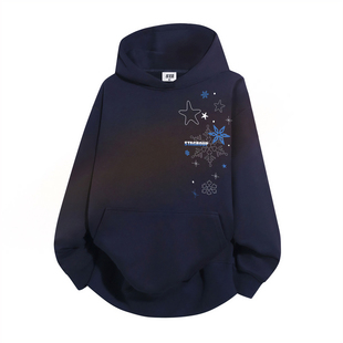 STA旗舰店美式潮牌小众设计连帽卫衣男女秋冬季纯棉情侣加绒外套