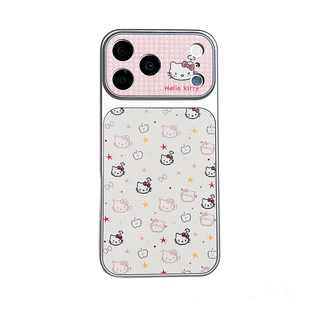 满屏kitty猫适用苹果17promax手机壳新款iphone16保护套女款15promax防摔全包壳14/13/12/11外壳小羊皮个性XS
