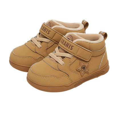 泰兰尼斯2025冬季加绒保暖学步鞋