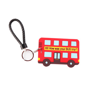 创意钥匙扣公交卡套学生饭卡校园卡证件门禁地铁交通软硅胶卡套
