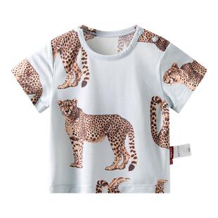 [指定暴富]aqpa儿童短袖T恤莫代尔夏季薄款婴儿宝宝上衣打底洋气