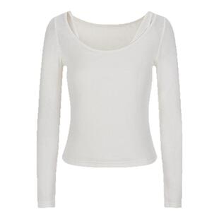 MOUSSY 春季新品美式简约风修身打底针织衫上衣028ISA80-2651