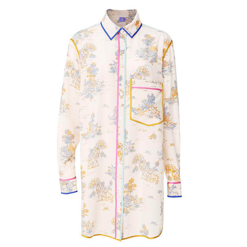 soie jardin3系LOVER系列爱心老花真丝睡衣桑蚕丝两件套装家居服