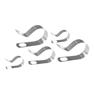 304不锈钢单管夹片管夹喉箍骑马卡支架管扣卡箍水油管夹扣R型管卡