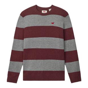 商场同款Levi's李维斯秋冬男士宽松美式vintage休闲条纹毛衣A4320