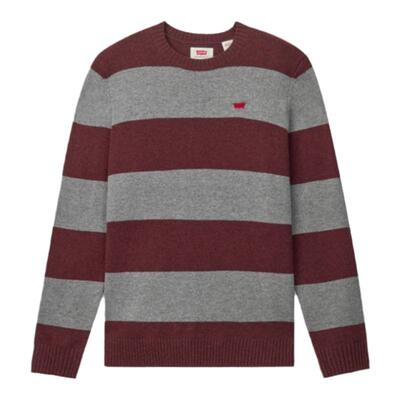 李维斯男士拼色条纹毛衣