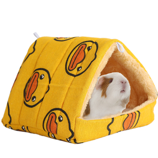 荷兰猪窝过冬睡窝豚鼠专用冬天保暖棉窝躲避屋睡袋侏儒兔用品大全