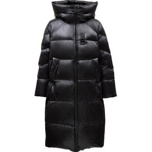 【ONLY奥莱】冬季新款90白鸭绒保暖蓄热连帽长款羽绒服女
