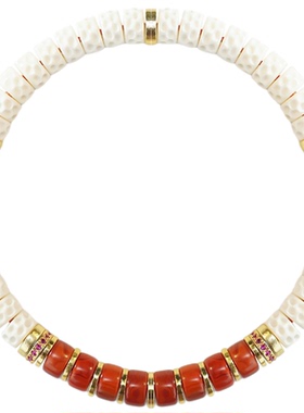 许多福 天然全品无皮无相刻面药片猛犸牙男女款高级手链