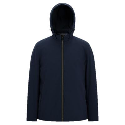 雅戈尔商务可拆卸帽短羽绒服鹅绒