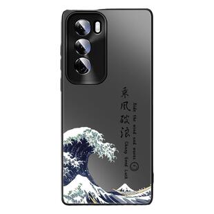 适用opporeno12手机壳乘风破浪opporeno12pro创意opporeno11pro全新男女同款opporeno10pro+高级感磨砂保护套