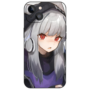 明日方舟霜叶卡通少女全包手机壳适用iPhone16小米13液态硅胶12磨砂14苹果15ProMax华为玻璃保护套防摔壳