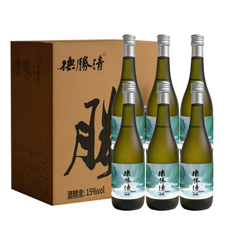 德胜清纯米大吟酿清酿480ml国产清酒精米率清酒入门款 中秋送礼