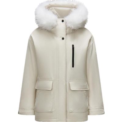 森马休闲时尚棒球领轻薄羽绒服女