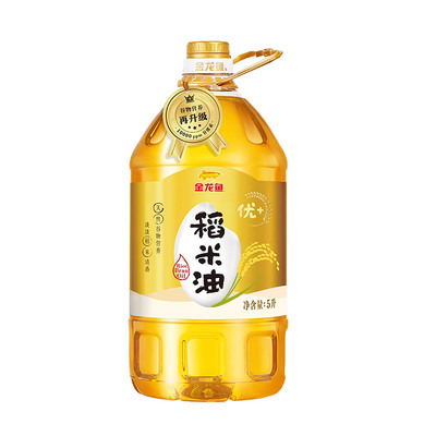 金龙鱼稻米油4L优+稻米油食用油家用 4升米糠油官方旗舰店