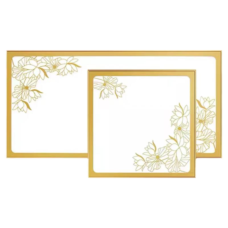 集成吊顶led灯铝扣面板厨房卫生间图案嵌入式300×300×600平板灯