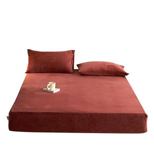 A类 高端加密婴儿绒床笠牛奶绒冬季加绒冬天珊瑚绒秋冬定制斗笠罩