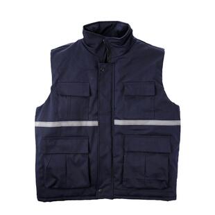 中远秋冬装工作服男女加厚劳保服背心保暖冬季防寒棉马甲反光安全