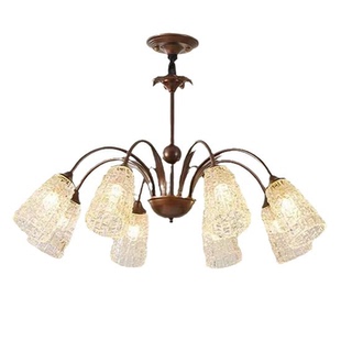 美式客餐厅吊灯复古法式中古风大厅主灯卧室浪漫高级感设计师灯具