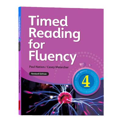 原版进口 Timed Reading for Fluency 4阶段 流利阅读 寒暑假短期阅读提升教材赠音频 答案 单词表