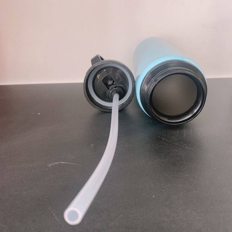 大口不锈钢运动水壶美式水壶骑行吸管户外盖杯子带新款保温杯单层