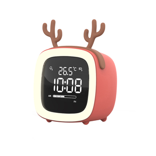 萌宠智能闹钟学生用专用儿童女孩充电多功能2026新款电子时钟闹铃