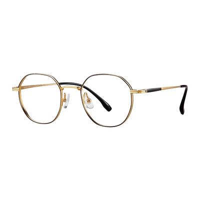 海伦凯勒眼镜框圆框金丝