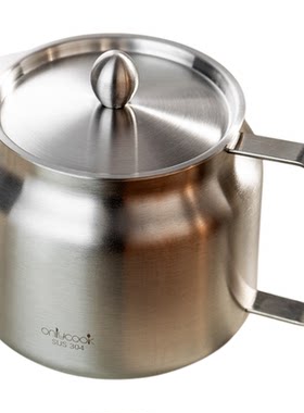 onlycook厨房304钢滤油储油壶