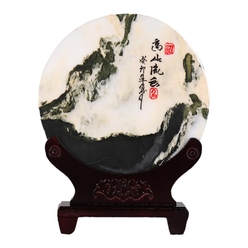 泰山大理石奇石景观石头原石摆件