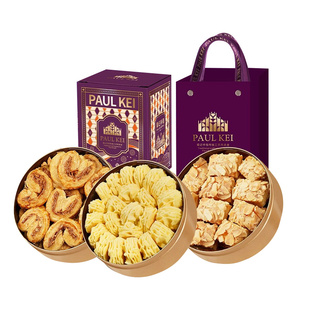 澳门葡记鲜曲奇饼网红零食代餐小金盒黄油饼干早餐伴手礼大礼包