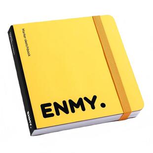 ENMY恩米匀彩小黄本小方本丙烯马克笔全棉浆速写本便携水彩本300g