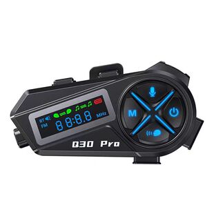 Q30PRO新款AI智能双人对讲头盔蓝牙耳机高清数显双芯片LED长续航