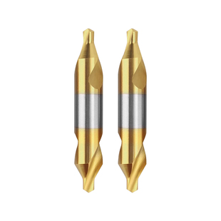 M35含钴镀钛60度A型中心钻头定心钻加长双头不锈钢专用定位1-10mm