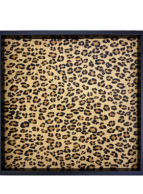 摆件客厅托盘马毛木质收纳复古风