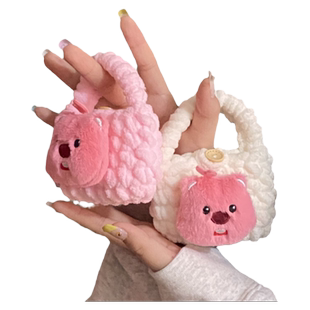 情侣款AirPods蓝牙耳机包通用手工diy材料包毛线编织钩针送女男友