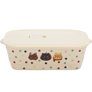 新型饭盒上班族微波炉专用陶瓷便当盒大人分格餐盒带盖保鲜盒可爱