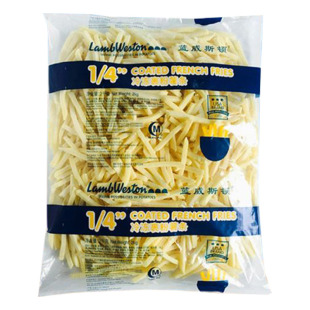 蓝威斯顿GS500冷冻裹粉薯条1/4细薯条2kg商用油炸裹粉薯条批发