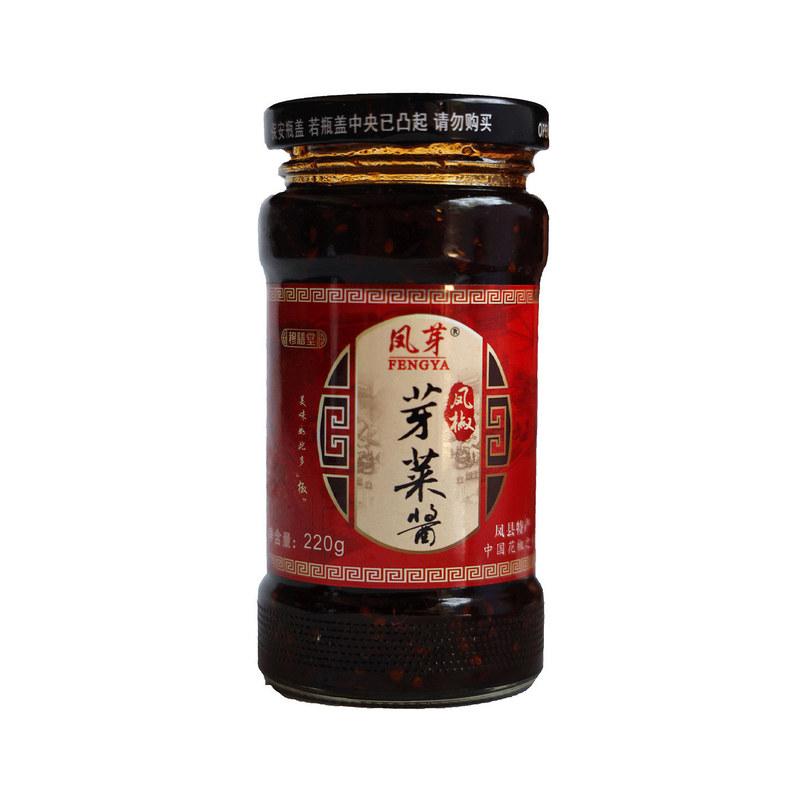陕西宝鸡凤县特产小吃凤椒芽菜酱下饭/拌饭酱/拌饭料