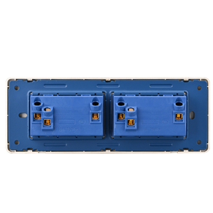 118型暗装墙壁开关三位面板九十二9九孔十五15孔家用多孔电源插座