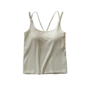 羊毛咩咩绒保暖吊带 长款不露脐常呵护收副乳显胸带胸垫加绒背心