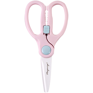 日本mayamiya宝宝辅食剪刀可剪肉食物剪刀婴儿辅食剪陶瓷工具便携