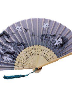 0包装中国风麻布手工扇子