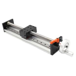 海杰嘉创直线滑台模组手轮H80B双线轨精密滚珠丝杠手动升降工作台